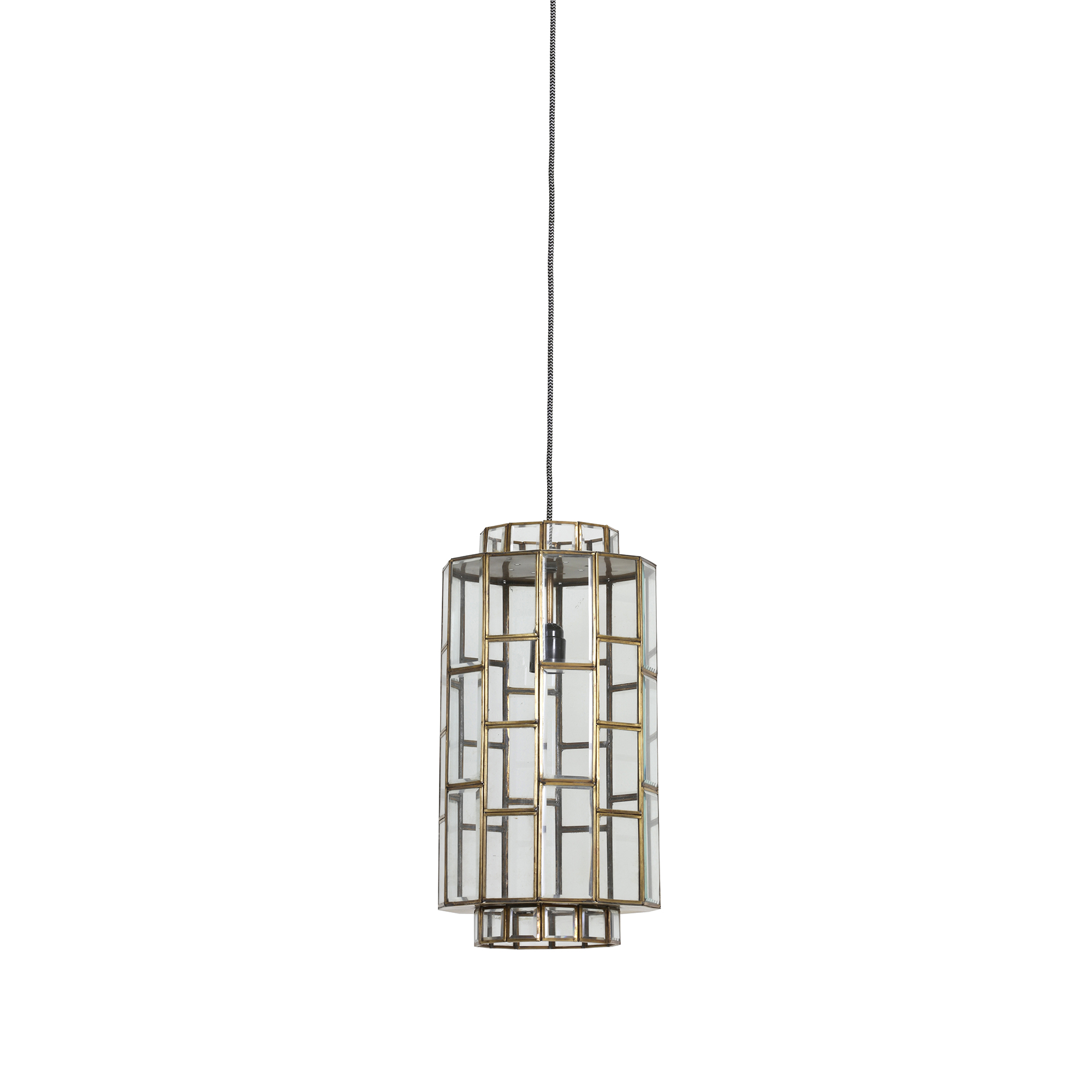 Sostrene hanglamp antiek brons met glas Sostrene hanglamp antiek brons met glas